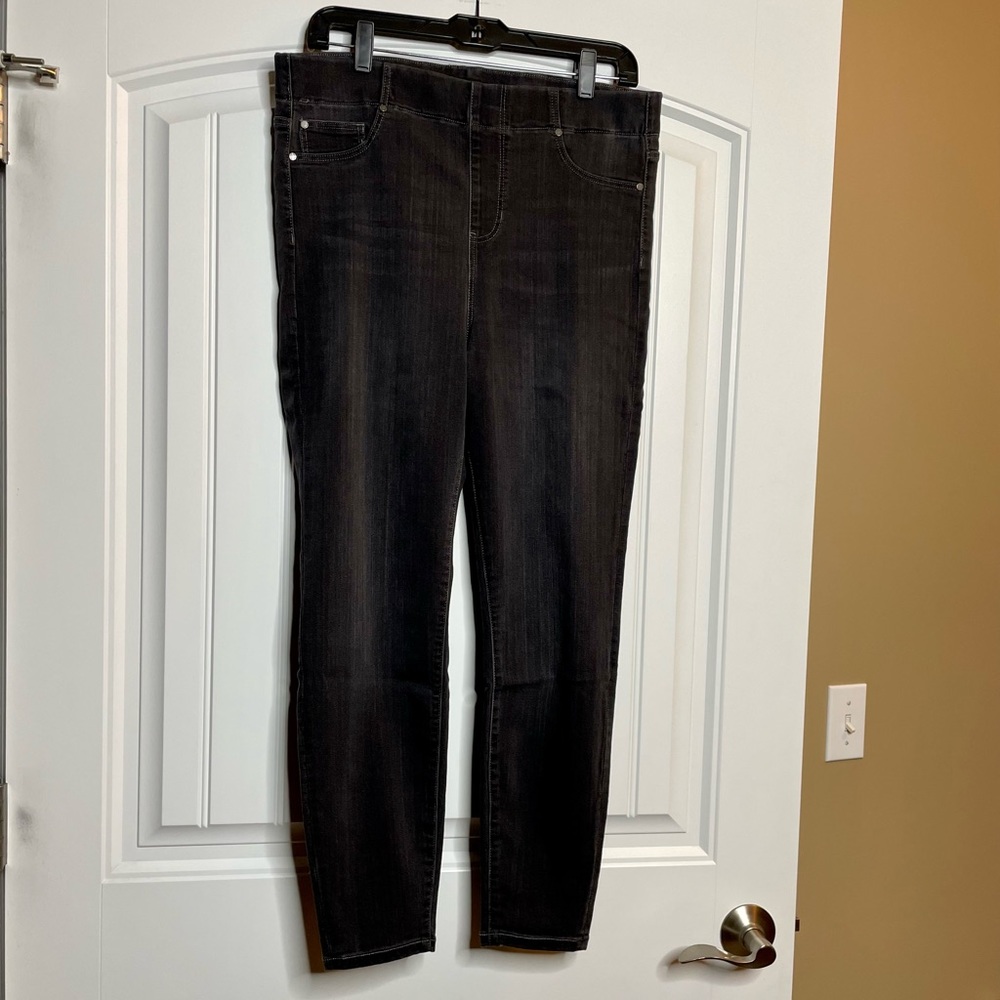 Liverpool Jeans Ankle Skinny Grey Wash Legging Stretch 12 EUC